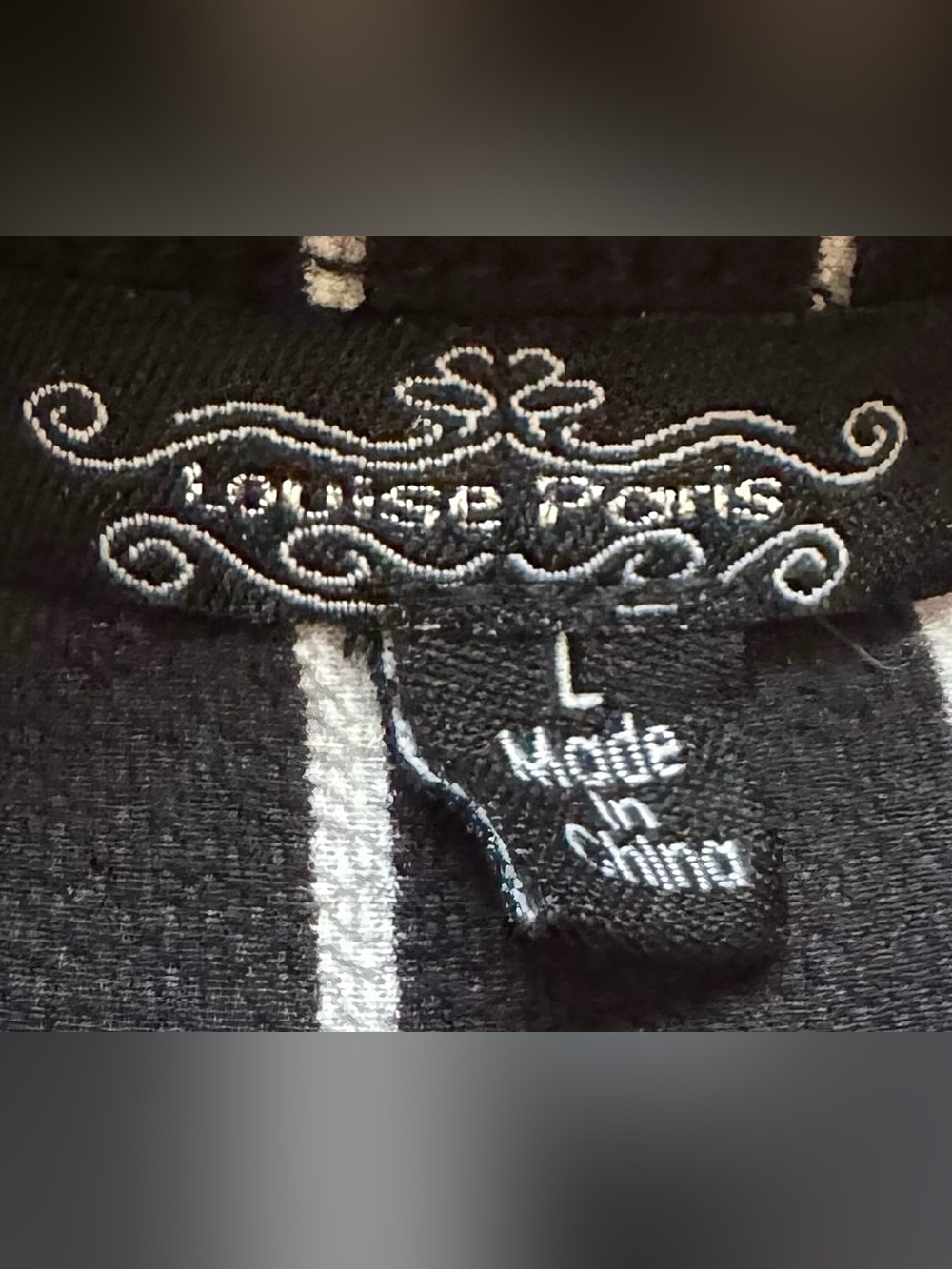 Louise Paris Black & White Stripe Jumpsuit - Picture 4 of 4